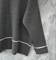 Светр жіночий в'язаний оверсайз батал OneSize Темно-сірий - зображення 6