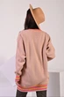 Кардиган женский оверсайз кофта OneSize Бежево-пудровый - изображение 3