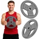 Obciążenie Gymtek żeliwne 10 kg 30 mm Szare (5907766663126) - obraz 5
