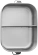 Контейнер для еды Tatonka Lunch Box II 800 герметичный из нержавеющей стали с перегородкой и клипсами - изображение 3