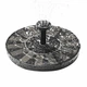 Декоративный фонтан для сада Solar Fountain с солнечной панелью 2,8 Вт, аккумулятором 1200 мА, 6 насадками и автоматическим запуском, плавающий фонтан для пруда, бассейна и декоративного водоема черный 16 см - изображение 4