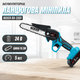 Аккумуляторная мини-пила Boxer BX-3301 с шиной 15 см, 24 В, 2 аккумулятора 5 А·ч, для обрезки веток и садовых работ - изображение 1