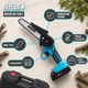 Аккумуляторная мини-пила Boxer BX-3301 с шиной 15 см, 24 В, 2 аккумулятора 5 А·ч, для обрезки веток и садовых работ - изображение 3