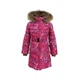 Пальто детское Huppa YASMINE 12020055 фуксия с принтом 104 (4741468561776) Huppa 4741468561776 1064409 - изображение 1