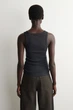 Жіноча майка COS Ribbed Cotton Tank Top Charcoal mélange M (1326259011) - зображення 4