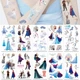Набор "Холодное сердце" из 10 временных тату по 12*7 см (frozen-tattoo-mini-set-1-10) - изображение 2