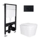 Готове рішення Qtap для ванної кімнати: підвісний унітаз Tern Ultra Quiet 525x345x360 + комплект інсталяції Standard (лінійна - изображение 1