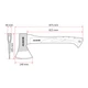 Топор Alloid Pro, ручка из древесины гикори, 1500г, 88см (AW-80821500) Alloid AW-80821500 1066868 - изображение 2