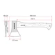 Топор Alloid Pro, ручка из древесины гикори, 800г, 36см (AW-8082800) Alloid AW-8082800 1066990 - изображение 2
