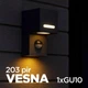 Светильник уличный VESNA 203 PIR 1xGU10 серый с датчиком движения LIGHT SET - изображение 5