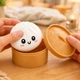 Антистрес іграшка сквіш Пельмень, 10 см, Білий, Bun Rainbow Mystery Squishy Dumpling - зображення 1