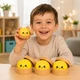 Антистресс игрушка сквиш Пельмень, 10 см, Желтый, Bun Rainbow Mystery Squishy Dumpling - изображение 3