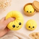 Антистресс игрушка сквиш Пельмень, 10 см, Желтый, Bun Rainbow Mystery Squishy Dumpling - изображение 7