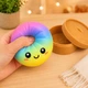 Антистресс игрушка сквиш Пельмень, 10 см, Радужный, Bun Rainbow Mystery Squishy Dumpling - изображение 9