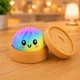 Антистресс игрушка сквиш Пельмень, 10 см, Радужный, Bun Rainbow Mystery Squishy Dumpling - изображение 10