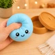 Антистресс игрушка сквиш Пельмень, 10 см, Голубой, Bun Rainbow Mystery Squishy Dumpling - изображение 9