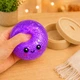 Антистресс игрушка сквиш Пельмень Glitter LED, 10 см, светящийся, Фиолетовый (Squishy Dumpling) - изображение 7