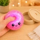 Антистрес іграшка сквіш Пельмень Glitter LED, 10 см, світиться, Рожевий (Squishy Dumpling) - зображення 7