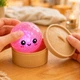 Антистрес іграшка сквіш Пельмень Glitter LED, 10 см, світиться, Рожевий (Squishy Dumpling) - зображення 8