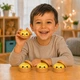 Антистресс игрушка сквиш Пельмень, 8,5 см, Желтый, с густым гелем и блестками (Squeezy Dumplings) - изображение 3