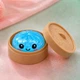 Антистресс игрушка сквиш Пельмень, 8,5 см, Голубой, с густым гелем и блестками (Squeezy Dumplings) - изображение 10