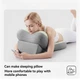 Ортопедична подушка для спини та попереку Memory Foam 26X-194 з ефектом пам'яті ергономічна для читання відпочинку підтримки шиї ніг колін вдома - изображение 5