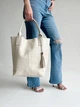 Сумка женская шоппер из натуральной кожи содержит формат А-4 ARTiS Bags 970 4816_Бежевый - изображение 1