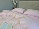 Постельное белье с резинкой Pink(W1351) вареный хлопок Полуторный размер, наволочки 50/70 - изображение 2