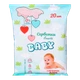 Серветки вологі для дітей BABY з алое вера 20 шт. - изображение 1