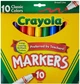 Маркери Crayola Broad Line Markers 10 шт набір фломастери Крайола Оригінал США - зображення 1