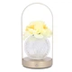 Настольная лампа LED ночник Lesko Rose Crystal KNXSTD01 Yellow светильник в виде букета роз - изображение 1