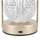 Настольная лампа светильник Lesko Tulips Crystal ZBTSYJX0417 Pink ночник в виде букета тюльпанов в колбе - изображение 4