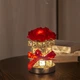 Настольная лампа ночник Lesko Rose Crystal YW-HP-MGMFP Red в виде букета роз подарочный пакет - изображение 2