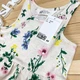 Сукня літня бавовняна, сарафан, плаття H&M на дівчинку 1.5-2 роки, 92 см, молочний квітковий - изображение 2
