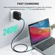 Кабель Aukey 240 W USB Type-C – USB Type-C 1.8 m Black (CB-SCC242) - зображення 4