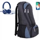 Рюкзак для ноутбука Bagland Granite 23 л 600D меланж черный/серый - изображение 3