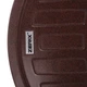Гранитная мойка для кухни Zerix ZS-6250R-12 615x495 накладная, овальная, коричневая (ZX4552) - изображение 3