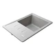 Гранитная мойка Globus Lux Mono 620x435 накладная, прямоугольная, серый - изображение 6