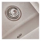 Гранитная мойка для кухни Zerix ZS-6250S-06 615x495 накладная, прямоугольная, бежевая (ZX4589) - изображение 5
