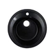 Гранітна мийка Lidz 510x510 урізна, кругла, чорна матова (LIDZANT15D510200) - зображення 1