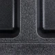 Гранітна мийка Valeso Harmony 780х500 урізна, прямокутна, матова карбон - зображення 6