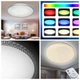 Светодиодная круглая люстра на потолок SMART RGB (разноцветная) + 3000-6000K 55Вт с пультом, накладная - изображение 1