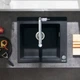 Hansgrohe S451 S510-F450 Кухонная мойка, Graphiteblack (43312170) - изображение 11