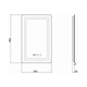 Дзеркало Qtap Mideya з антизапотіванням (DC-F911) 500х800 QT2078F911W - зображення 2