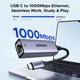 Мережевий адаптер UGREEN USB-C to Ethernet RJ45 (Gigabit 1000Mbps) для MacBook, iPhone та ноутбуків - зображення 6