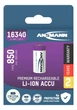 Акумулятор Ansmann Li-Ion 16340/RCR123 850mAh 3.6V (1300-0017) - зображення 2