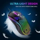 Проводной игровой комплект RedThunder 60% 2-в-1: Ультракомпактная RGB клавиатура QWERTZ (62 клавиши) и облегченная мышь 7200 DPI, геймерская клавиатура, игровая мышка - Уценка - изображение 2