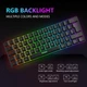 Проводной игровой комплект RedThunder 60% 2-в-1: Ультракомпактная RGB клавиатура QWERTZ (62 клавиши) и облегченная мышь 7200 DPI, геймерская клавиатура, игровая мышка - Уценка - изображение 8