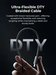 Kabel Aukey 60 W USB Type-C – USB Type-C 1 m Grey (CB-DCC061) - obraz 5