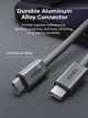 Kabel Aukey 240 W USB Type-C – USB Type-C 1 m Grey (CB-DCC241) - obraz 4